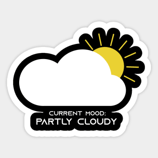 Partly Cloudy Sticker